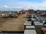 Preparation for new build site before beginning work on sewerage, drainage and building