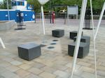 Milton Keynes, Bedfordshire: Paving, Seating, Lighting and Planters